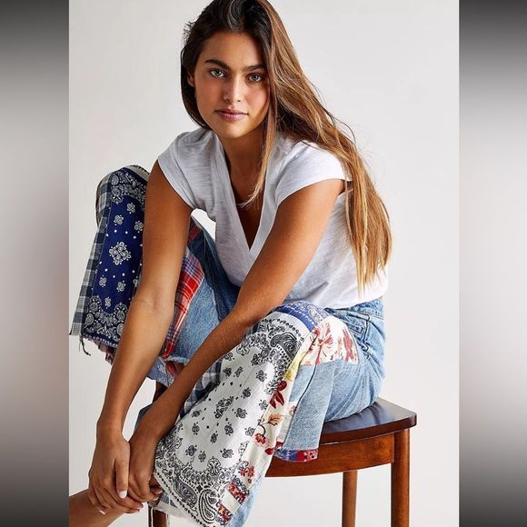 NEW Free People We The Free Cortez Flare Jeans.Size 27 - Picture 3 of 14